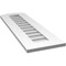 Ekena Millwork Arch Top Surface Mount PVC Gable Vent: Functional, w/ 3-1/2"W x 1"P Standard Frame, 12"W x 38"H GVPAR12X3801SF - alternate 4